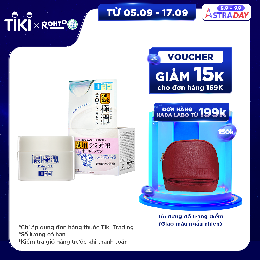 Kem dưỡng trắng dạng gel Hada Labo Koi-Gokujyun Whitening Perfect Gel 100g