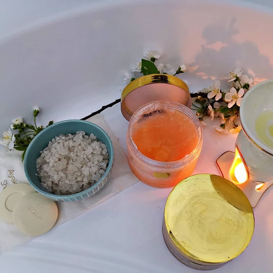 Muối Tẩy Da Chết Salt Scrub - Peach&Honey Kedma 500gr