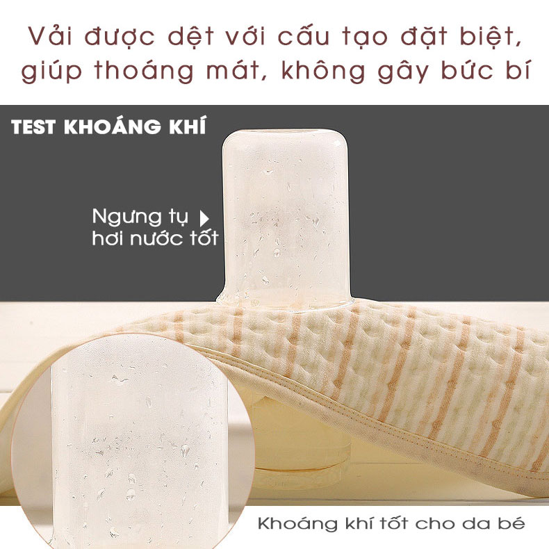 Tấm lót chống thấm cho bé dùng được 2 mặt. Miếng lót chống thấm xuống nệm, thoáng khí, hàng chính hãng - 50x70