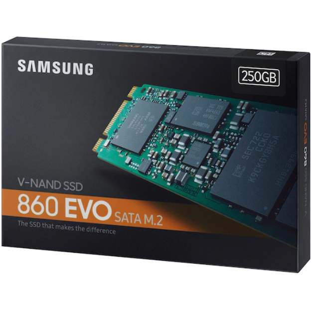 Ổ Cứng SSD Sata III M.2 2280 250GB Samsung 860 Evo MZ-N6E250BW - Hàng Chính Hãng