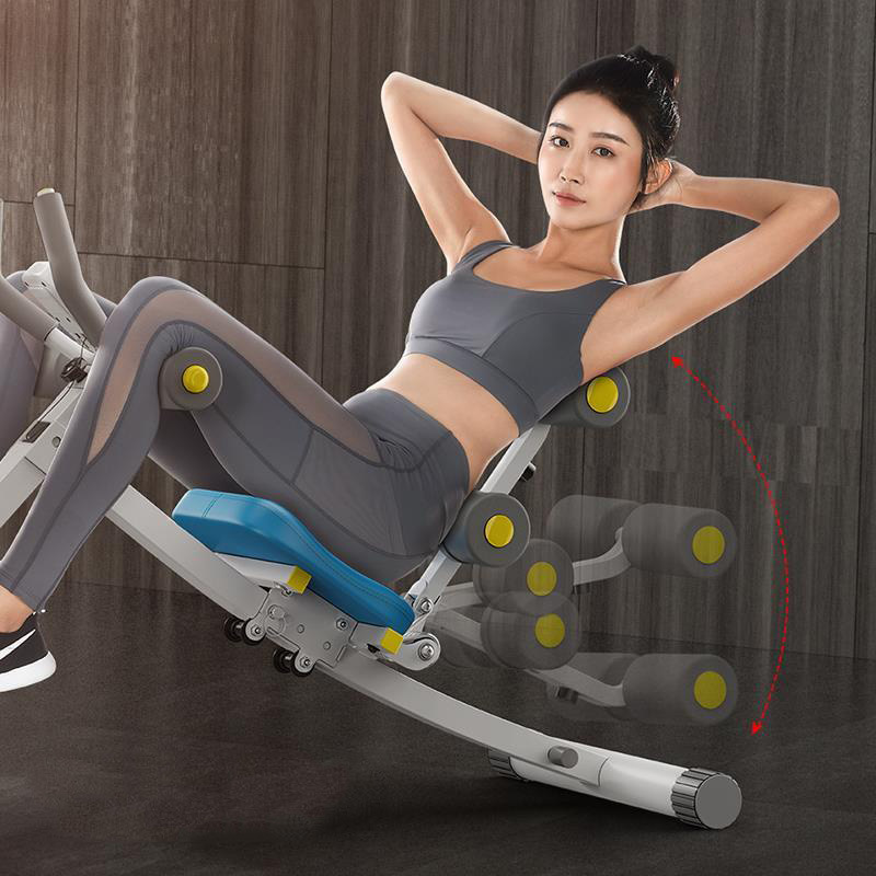 Ghế Tập Bụng, Thể Lực Đa Năng - Máy Tập Bụng - Máy Tập Eo - Ghế Tập Gym,Ghế tập thể hình tại nhà gấp gọn, khung thép chịu lực - Ghế Tập Cơ Bụng Đa Năng 6 trong 1