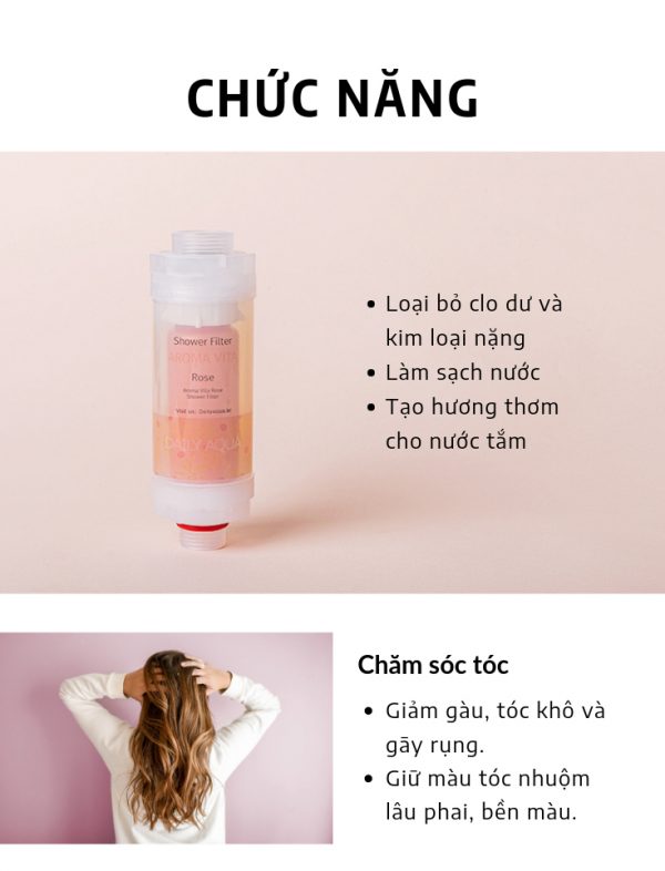 Lõi Lọc Nước Vòi Sen Vitamin C Daily Aqua Hàng Chính Hãng - Hương Thông