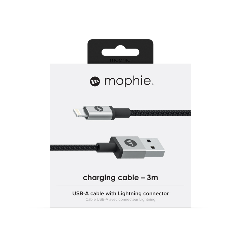 Cáp light ning Mophie 3m - Hàng Chính Hãng