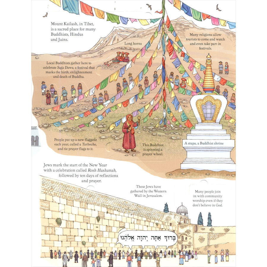 Sách tương tác tiếng Anh - Usborne See Inside World Religions