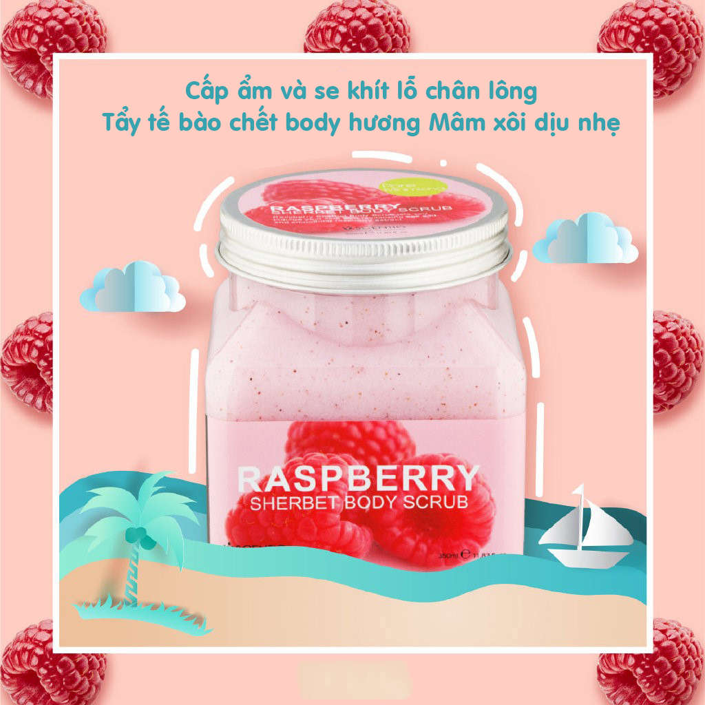 Tẩy tế bào toàn thân se khít lỗ chân lông từ quả mâm xôi Scentio Raspberry 350ml