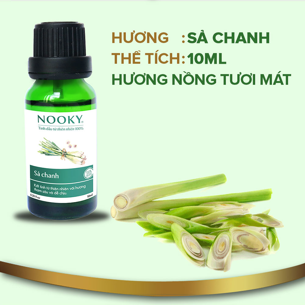 [10ml] Tinh dầu Sả Chanh NOOKY 100% Thiên Nhiên - TORO FARM