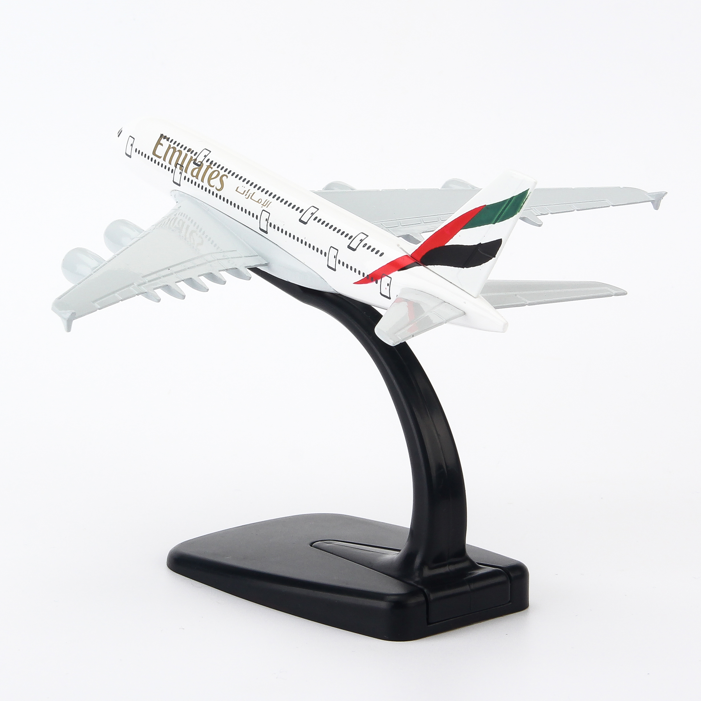 Mô hình máy bay A380 Emirates Airlines (16cm) ( Trắng,Xanh lá,Đen,Đỏ )