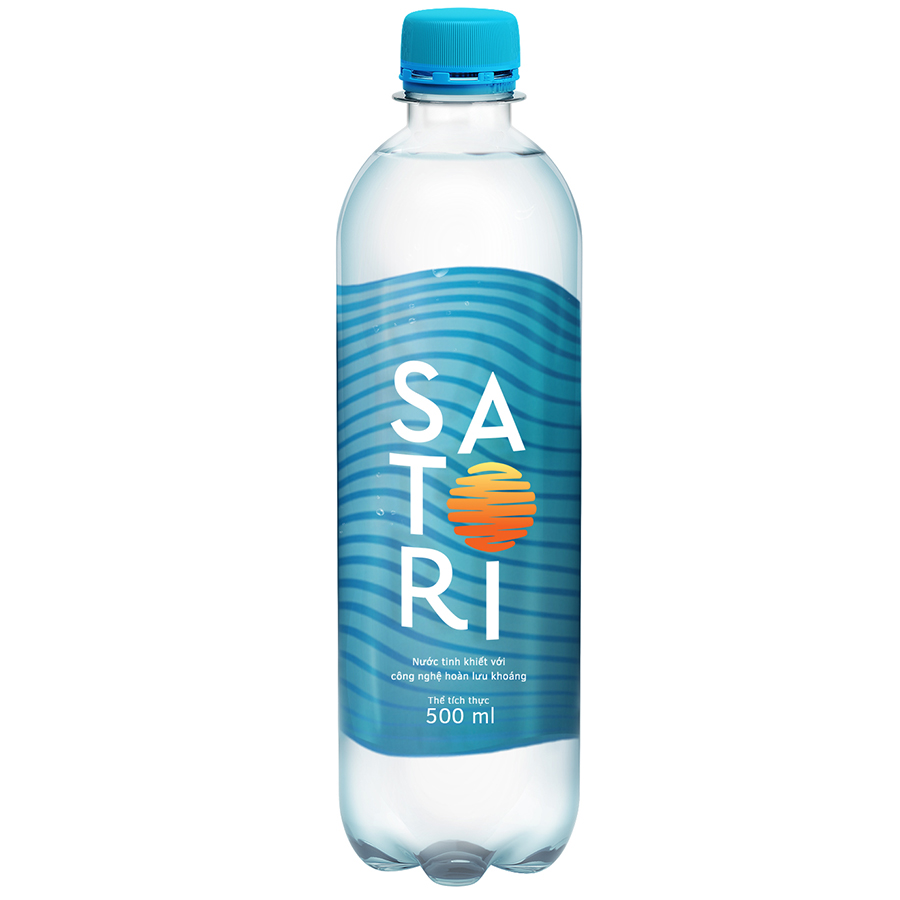 Thùng 24 chai nước tinh khiết Satori 500ml