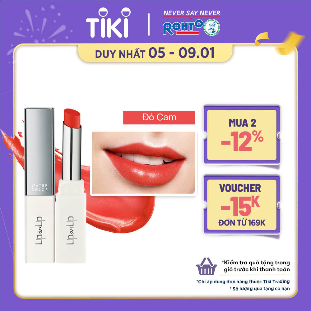 Son thỏi dưỡng môi trang điểm, cho môi căng mọng Lip On Lip Water Color