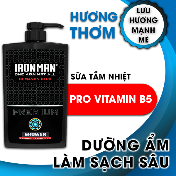 Sữa tắm nhiệt hương nước hoa Ironman Humanity 650g