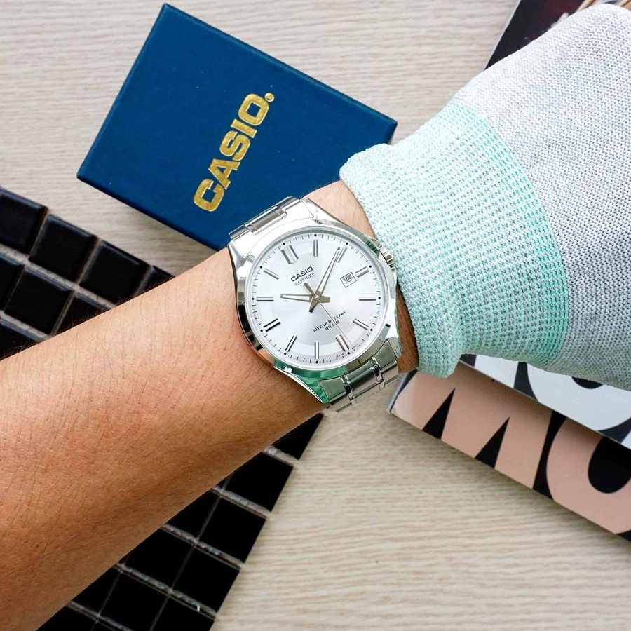 Đồng hồ nam dây kim loại Casio Standard chính hãng MTS-100D-7AVDF
