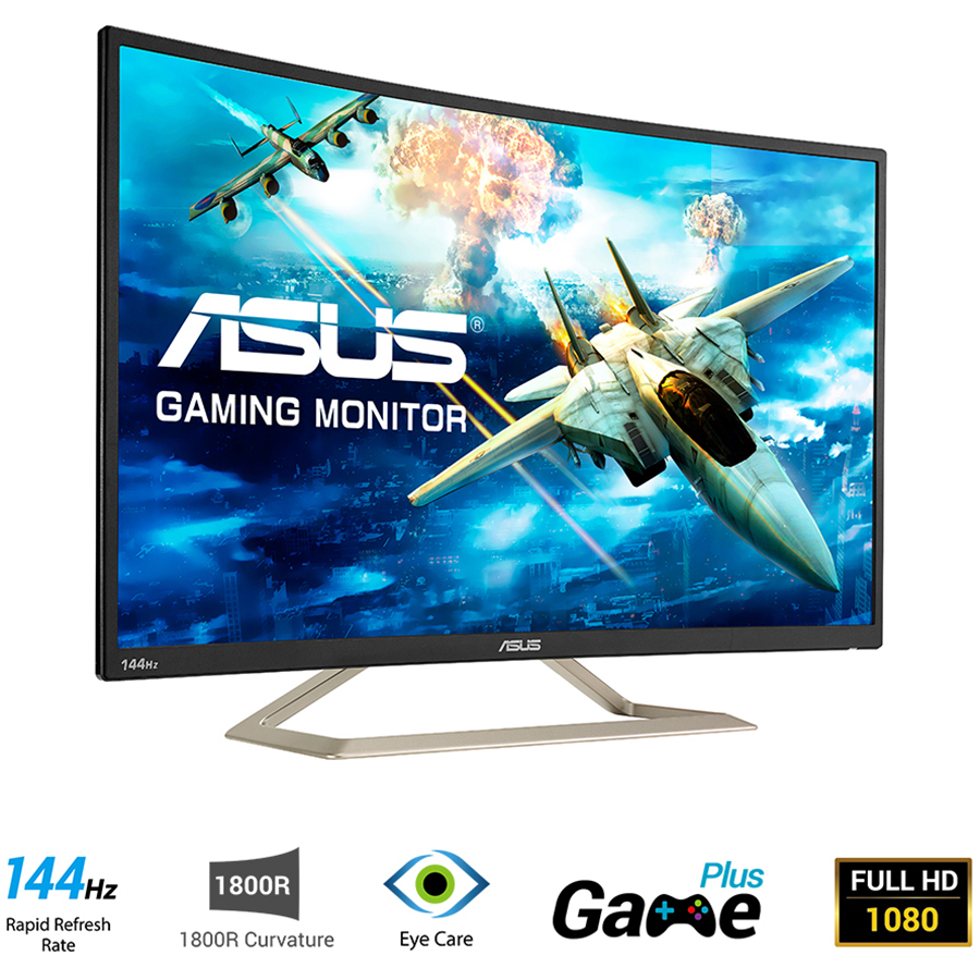 Màn Hình Cong Gaming Asus VA326H 32inch Full HD 4ms 144Hz VA - Hàng Chính Hãng