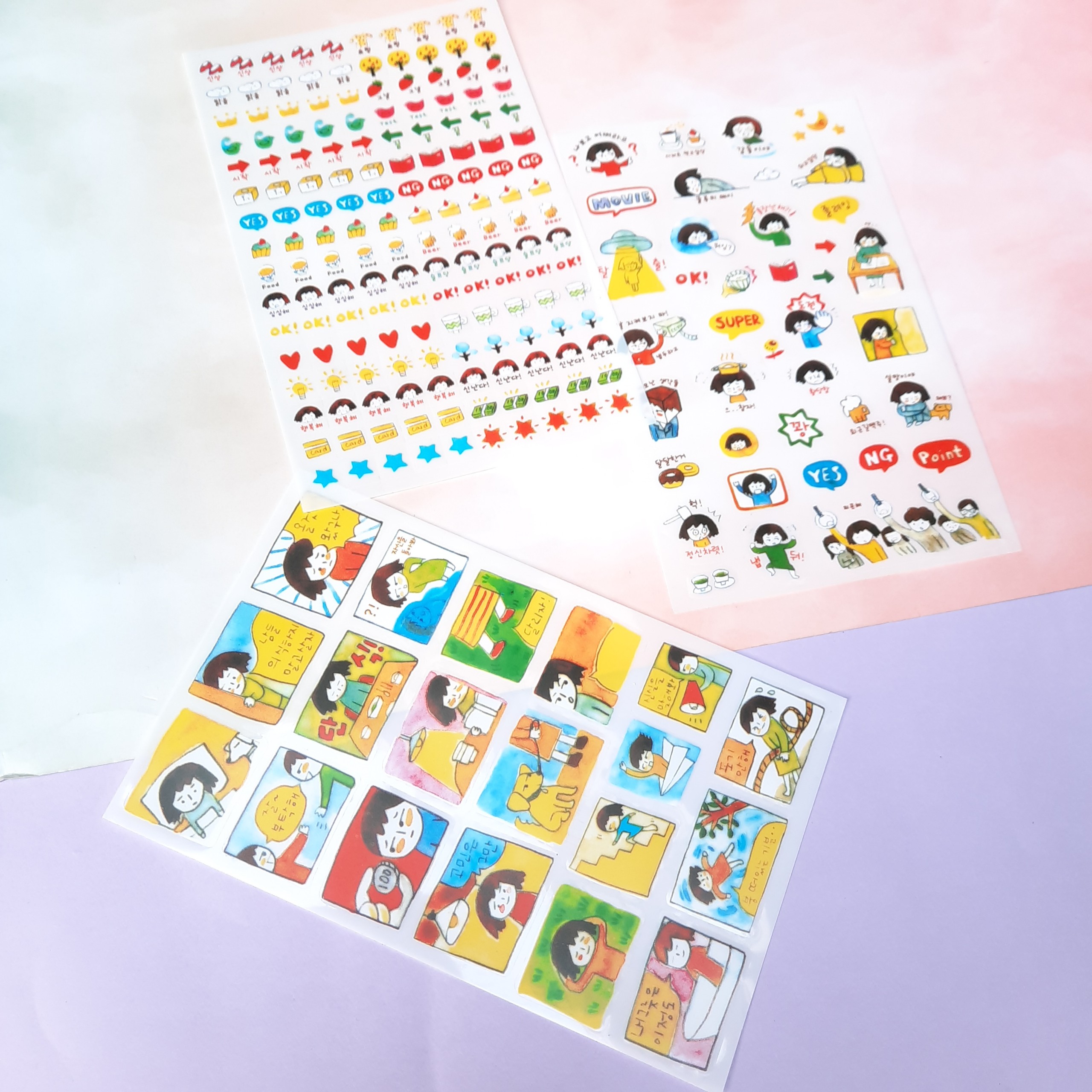 Combo 2 Bộ 6 Tấm Sticker Trang Trí - Nhật Ký Của Tôi