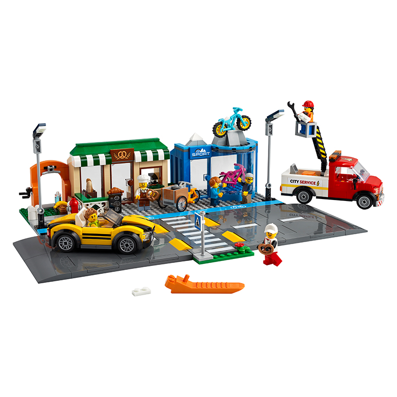 Đồ Chơi Lắp Ráp LEGO Khu Phố Mua Sắm 60306 Cho Bé Trên 6 Tuổi