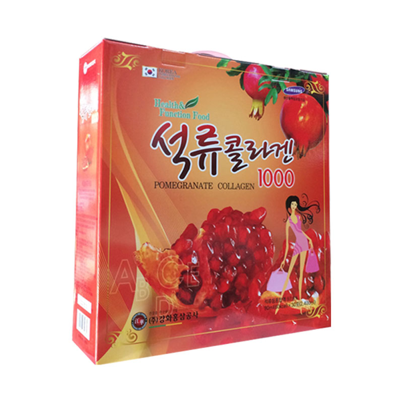 Nước lựu Collagen cho phụ nữ 80ml x 30 gói - Chống oxy hóa, tổng hợp collagen cho da, tốt cho tim mạch và giảm nguy cơ mắc bện gout