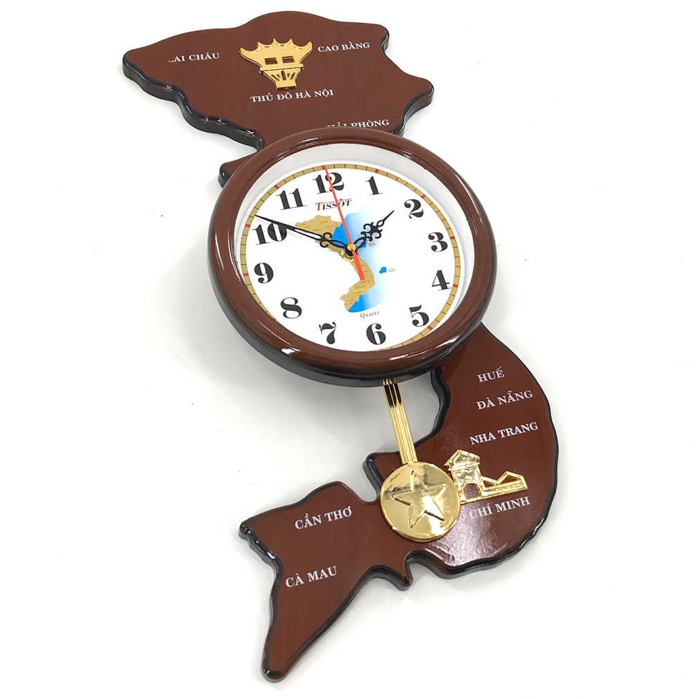 Đồng Hồ Treo Tường Hình Bản Đồ Việt Nam Mido S82