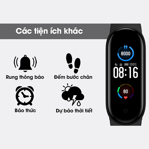 Vòng Tay Thông Minh Xiaomi Mi Band 5 Hàng Chính Hãng