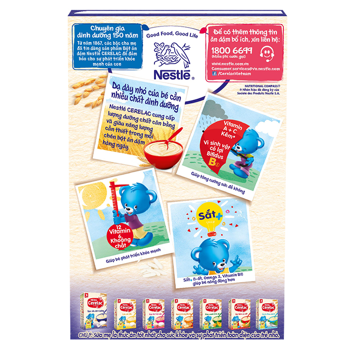 Bột Ăn Dặm Nestlé Cerelac - Gạo Sữa Dinh Dưỡng (200g)