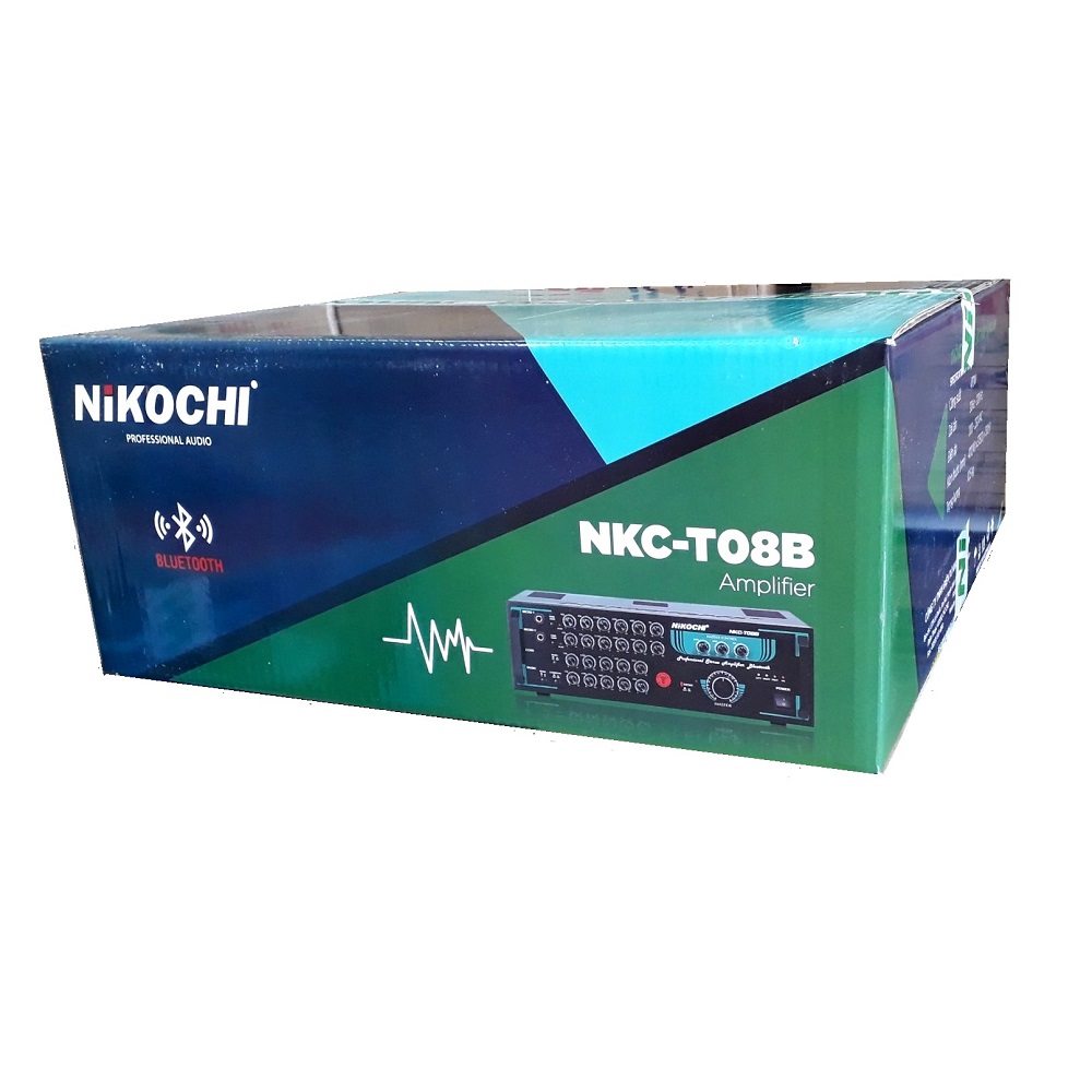 Amply Bluetooth Karaoke nghe nhạc NIKOCHI T08B - Phân phối chính hãng