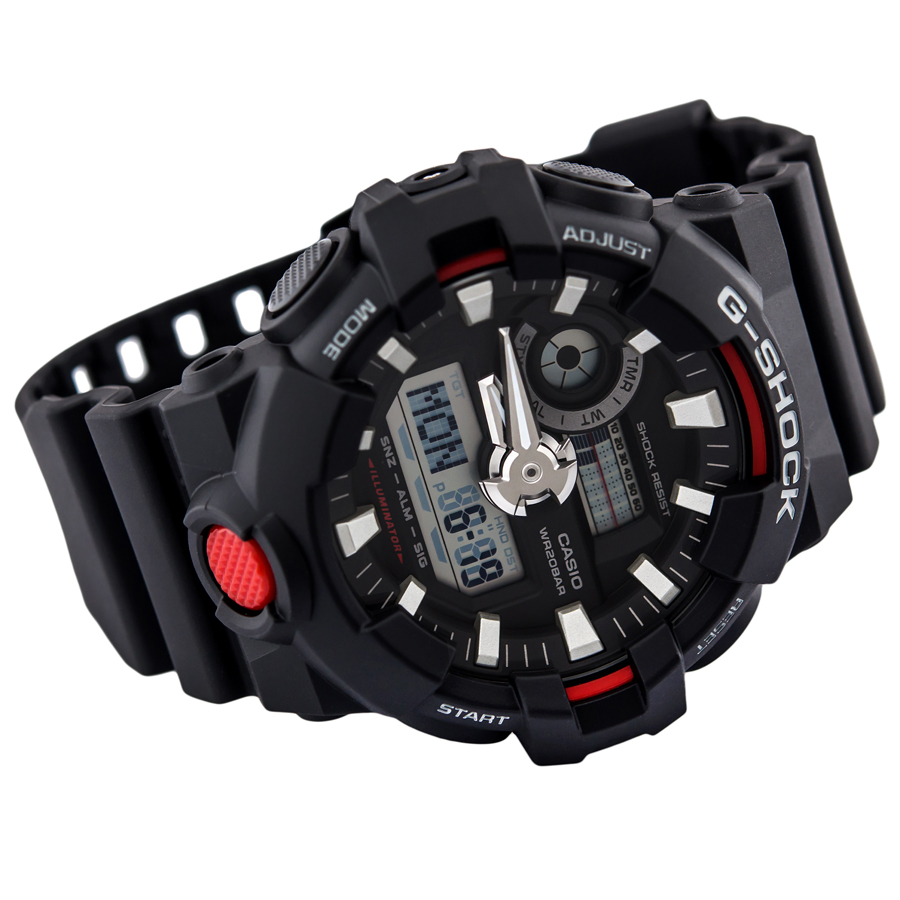 Đồng hồ nam dây nhựa Casio G-Shock chính hãng GA-700-1ADR (53mm)