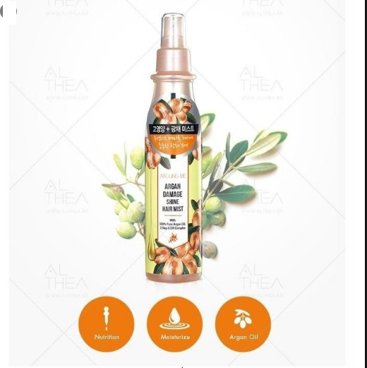 Xịt dưỡng Argan (Hàn Quốc)  Welcos around me argan shine hair mist 200ml