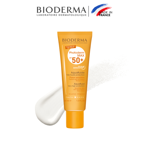 Kem chống nắng giảm bóng nhờn cho mọi loại da Photoderm MAX Aquafluide SPF 50+ - 40ml (Không màu)