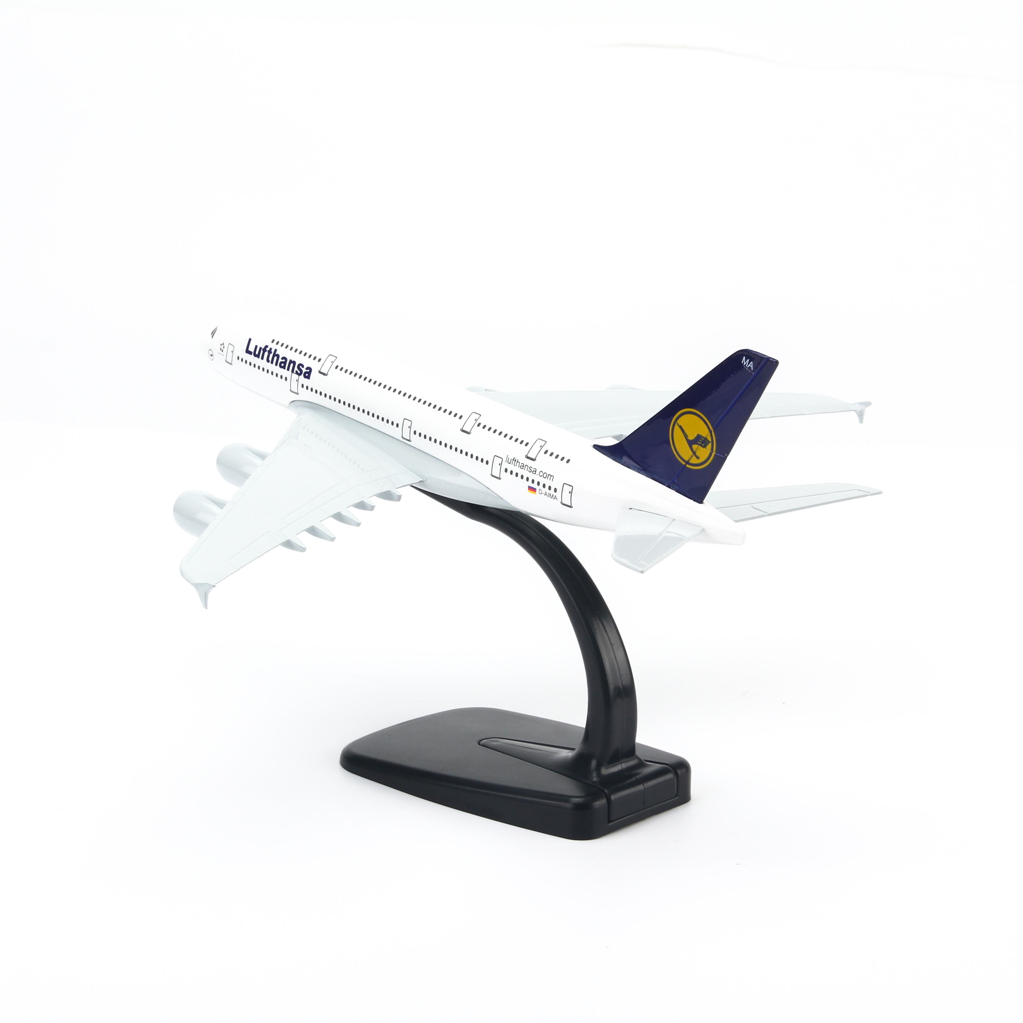 Mô Hình Máy Bay Trưng Bày Airbus A380 Lufthansa Everfly (20cm)