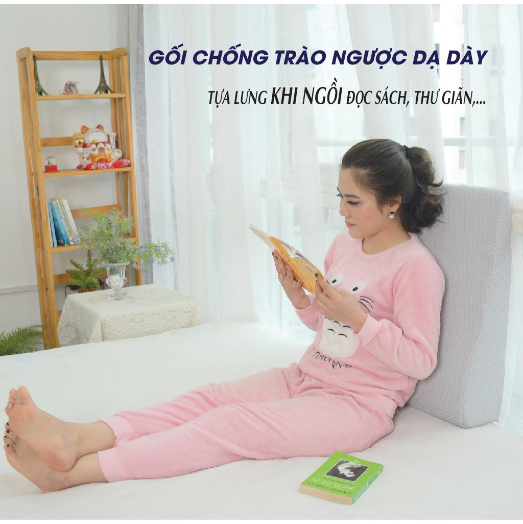 GỐI CHỐNG TRÀO NGƯỢC DẠ DÀY CẢI THIỆN TÌNH TRẠNG TRÀO NGƯỢC YOROKOBI. KÍCH THƯỚC 60X60X16CM. GỐI LÀM GIẢM CHỨNG KHÓ THỞ KHI NGỦ TẠO GIẤC NGỦ SÂU