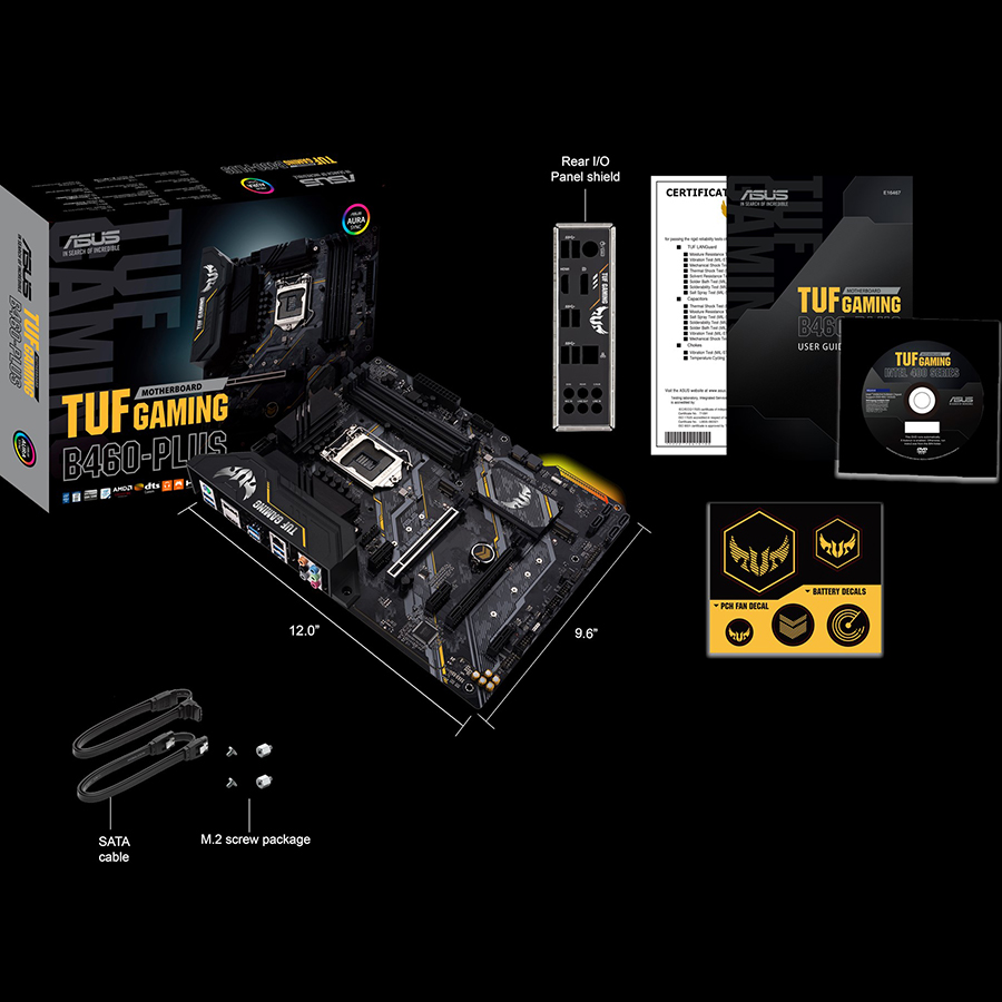 Bo Mạch Chủ Mainboard ASUS TUF GAMING B460-PLUS - Hàng Chính Hãng