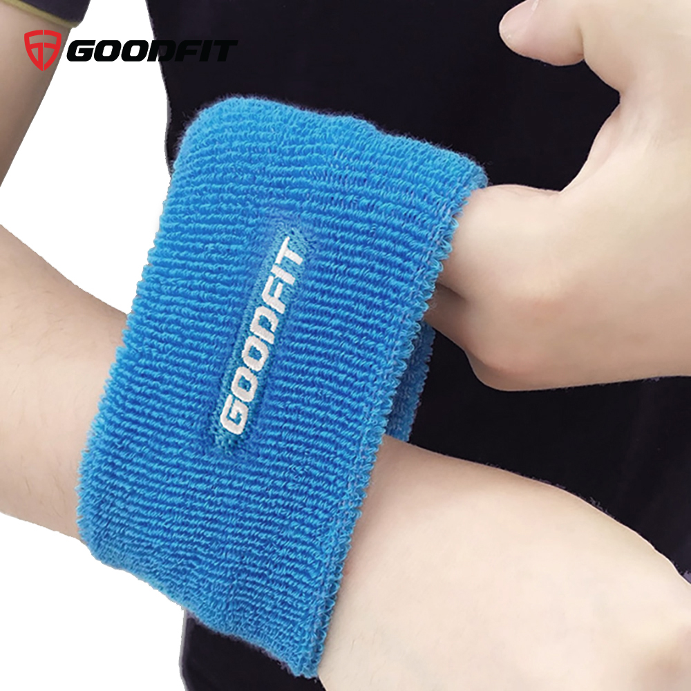 Băng cổ tay thấm mồ hôi GoodFit chất cotton mềm mại an toàn cho da GF303W