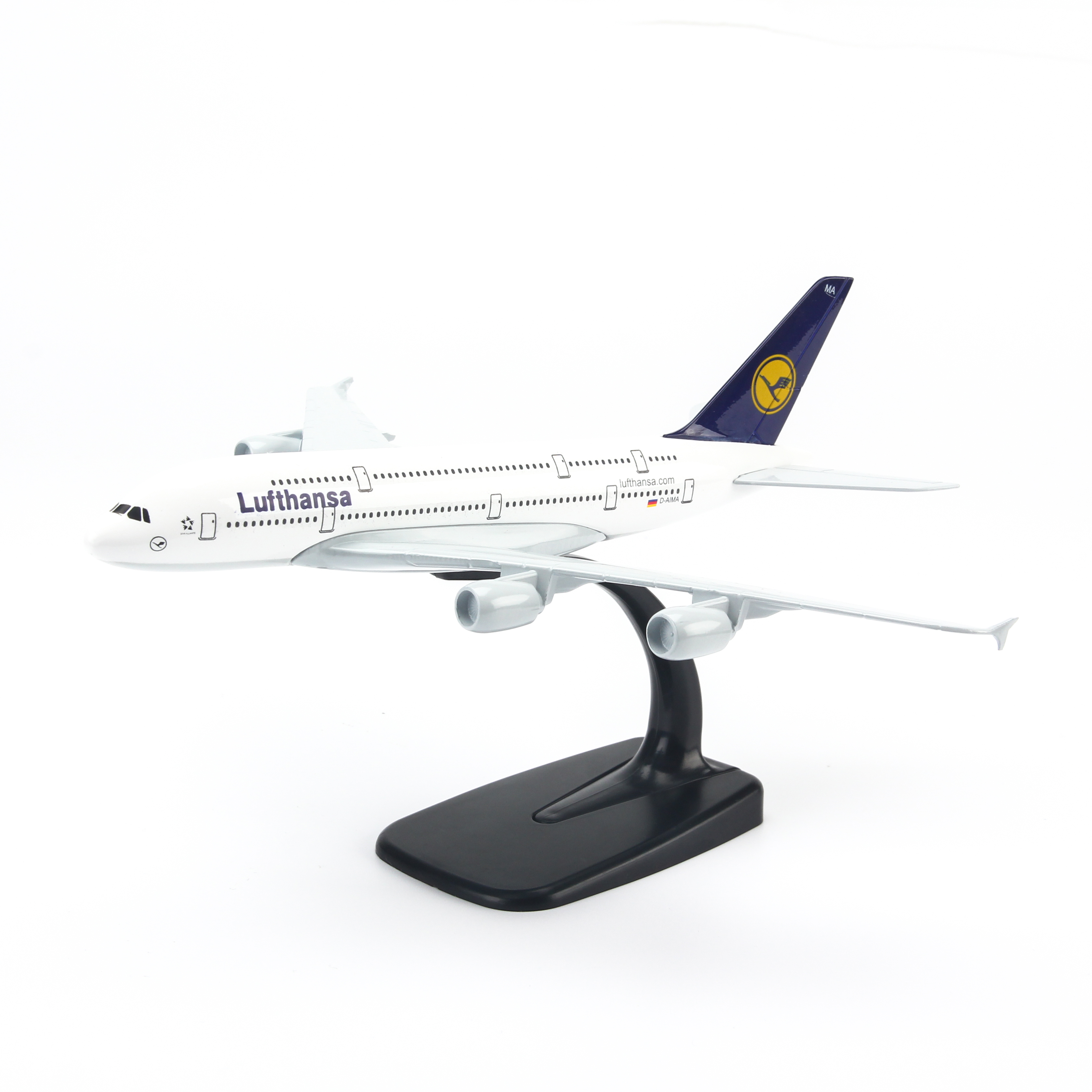 Mô Hình Máy Bay Trưng Bày Airbus A380 Lufthansa Everfly (20cm)