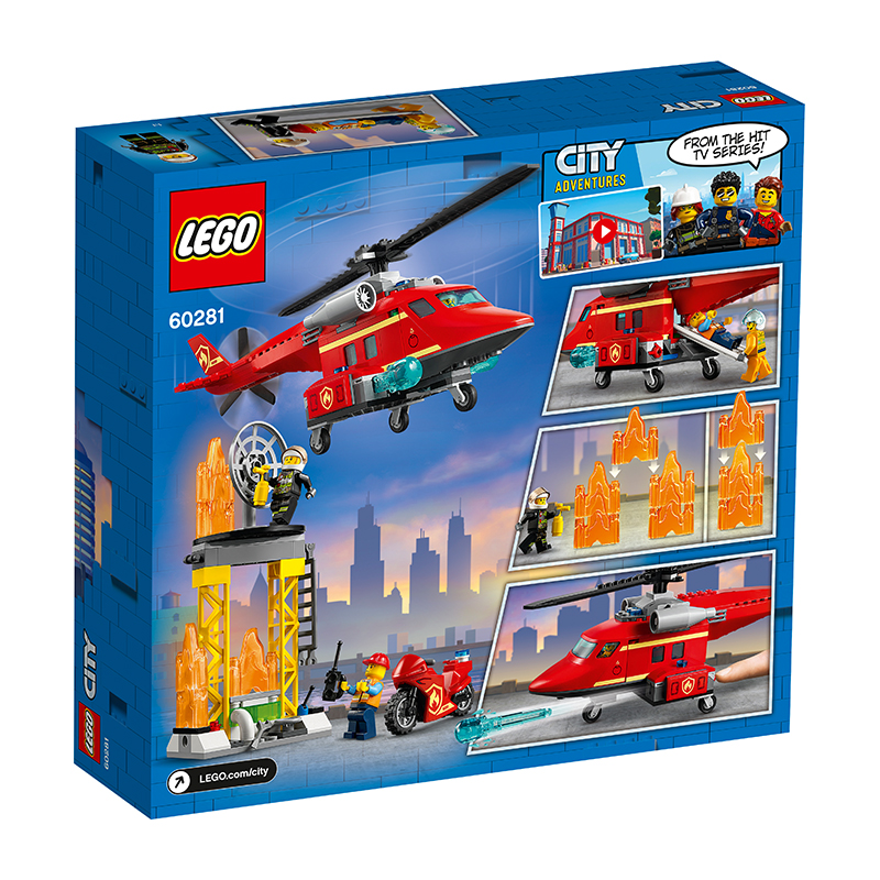 Đồ Chơi Lắp Ráp LEGO City Trực Thăng Cứu Hỏa 60281 Cho Bé Trên 5 Tuổi
