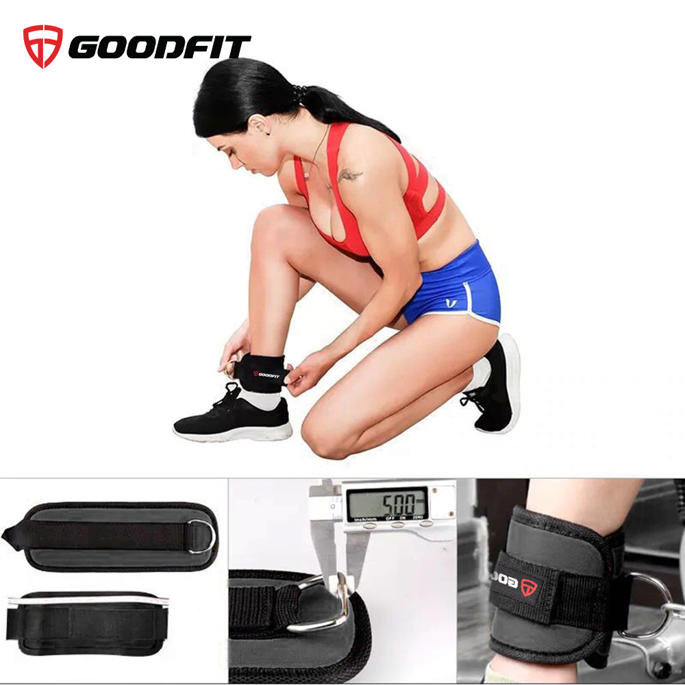 Băng cuốn cổ chân đá tạ, băng bảo vệ cổ chân có móc tập mông đùi GoodFit GF615A