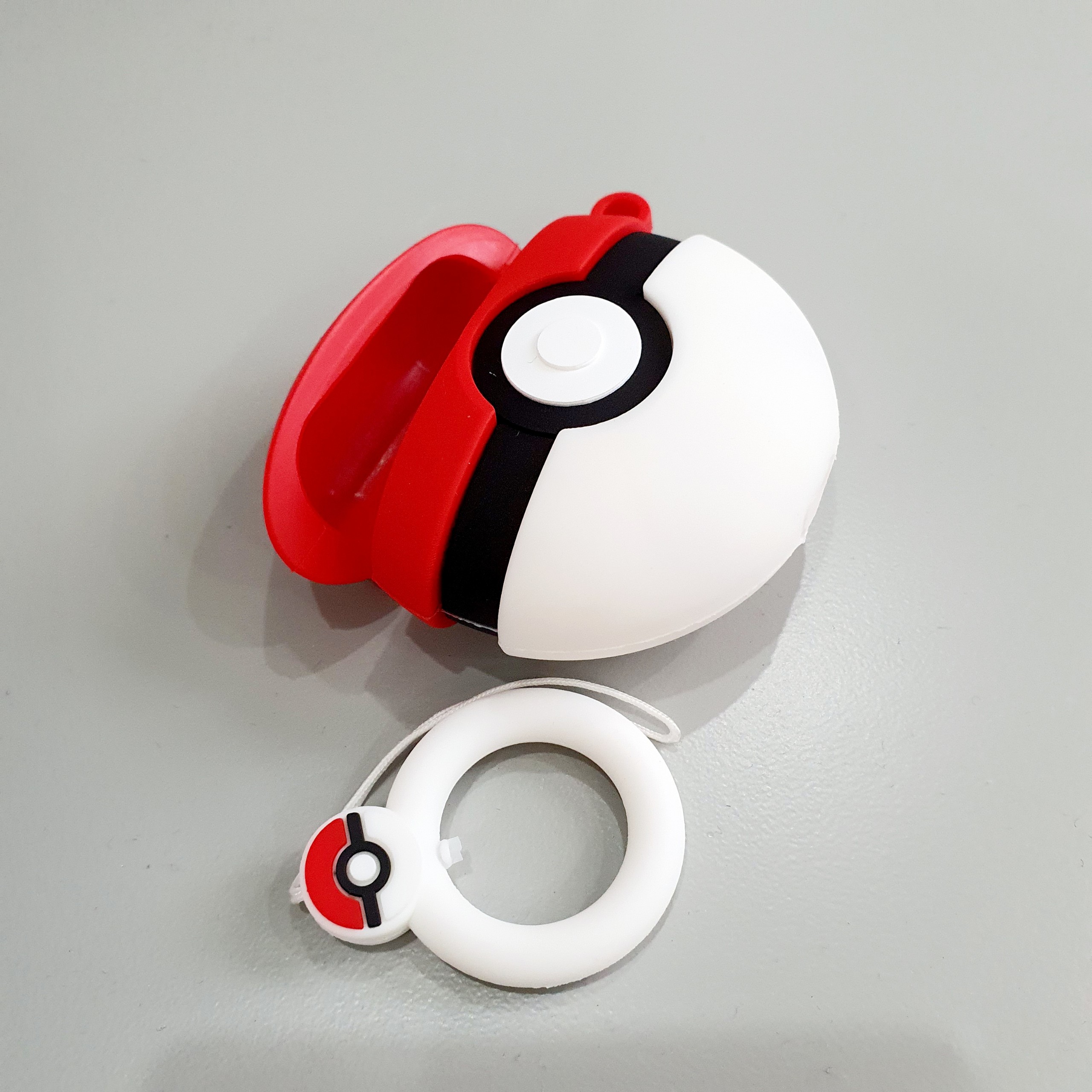 Bao Case Silicon Cho Tai Nghe Apple AirPods 1 / AirPods 2 - Hình Quả Cầu Pokemon - Ảnh Thật