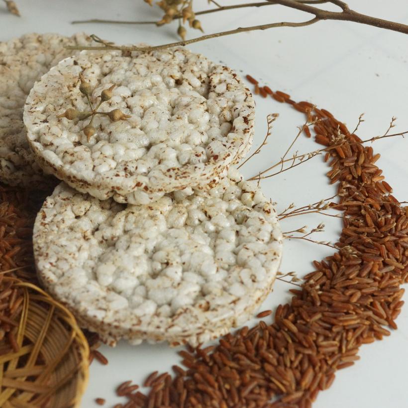Bánh gạo lứt GUfoods (510g) - Không chiên dầu, Không đường, Từ gạo và ngũ cốc nguyên hạt, Lành mạnh, Phù hợp Eat clean, Ăn vặt healthy, Thực dưỡng, Tập gym, Thuần chay, Đa dạng hương vị