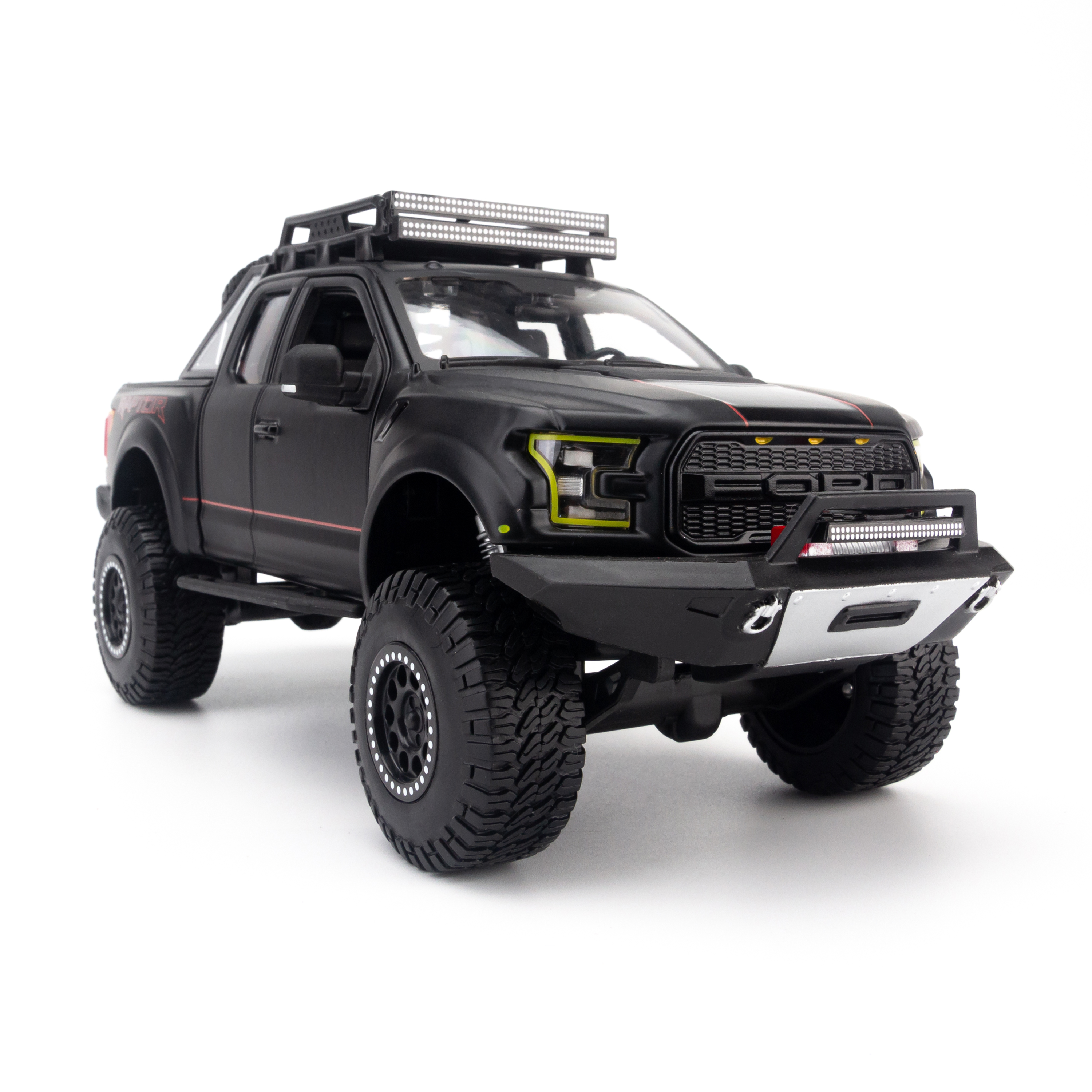 Mô Hình Xe Design Off-Road Kings 2017 Ford F-150 Raptor Black 1:24 Maisto MH-32521