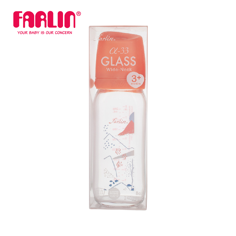 Bình Sữa Thủy Tinh City Bottle Cổ Rộng Của FARLIN - Nepal - 240ML