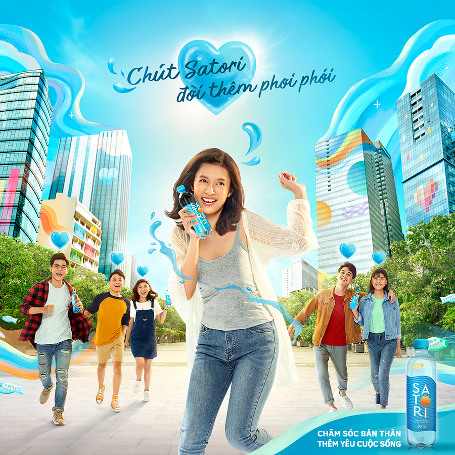 Thùng 24 chai nước tinh khiết Satori 500ml