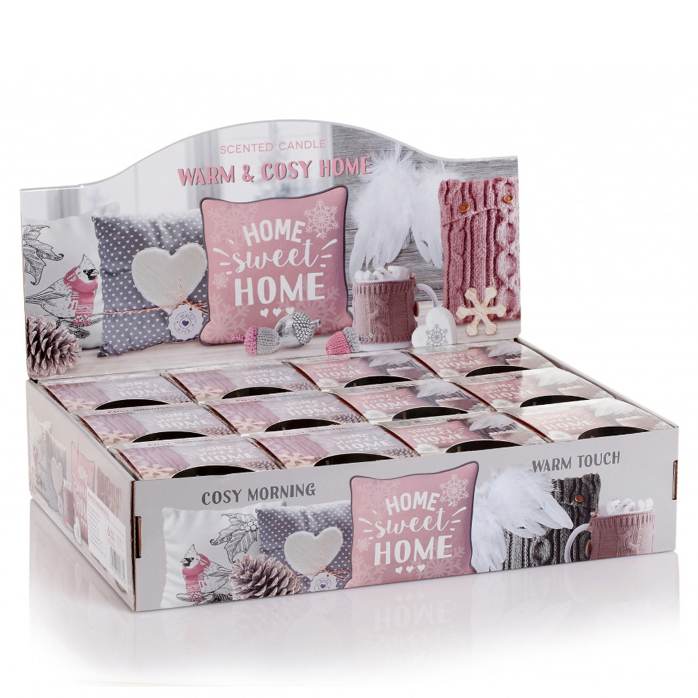 Ly nến thơm tinh dầu Bartek Home Sweet Home 115g QT06457 - hương thông, len