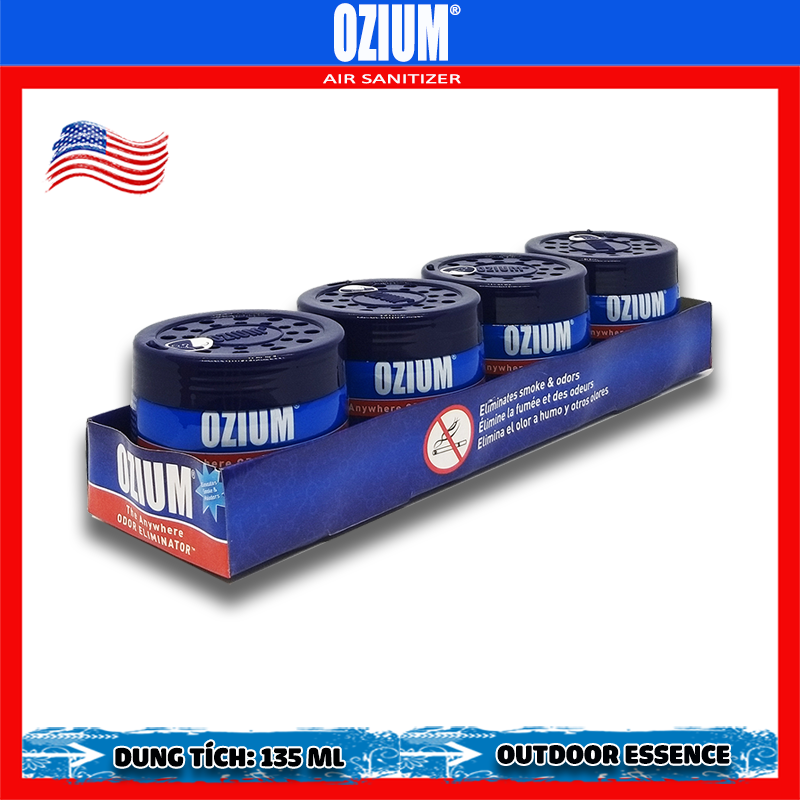 Khử mùi ô tô Ozium Gel 4.5 oz Outdoor Essence - Combo 4 hộp