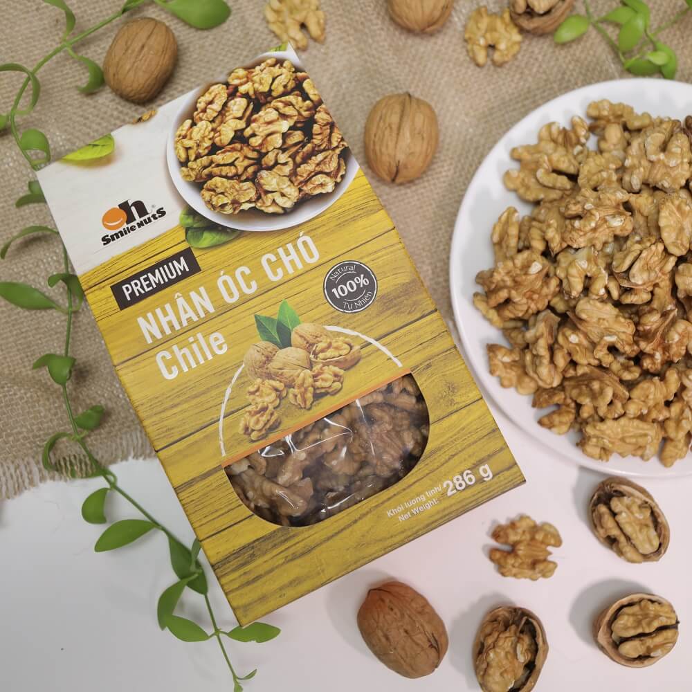 Nhân Óc Chó Smile Nuts hộp 286g - Óc chó nhập khẩu từ Chile