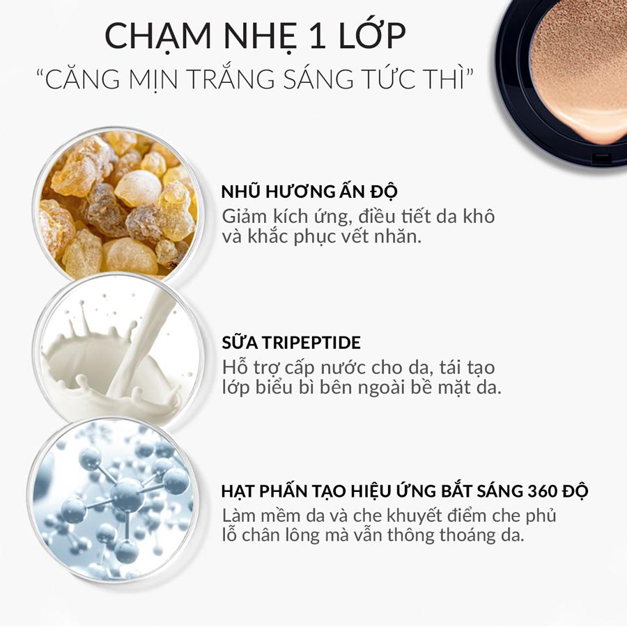 Phấn Nước Siêu Mịn F.O.X - SPF50★★★ (Đơn lẻ) Shining Cushion Foundation 15g