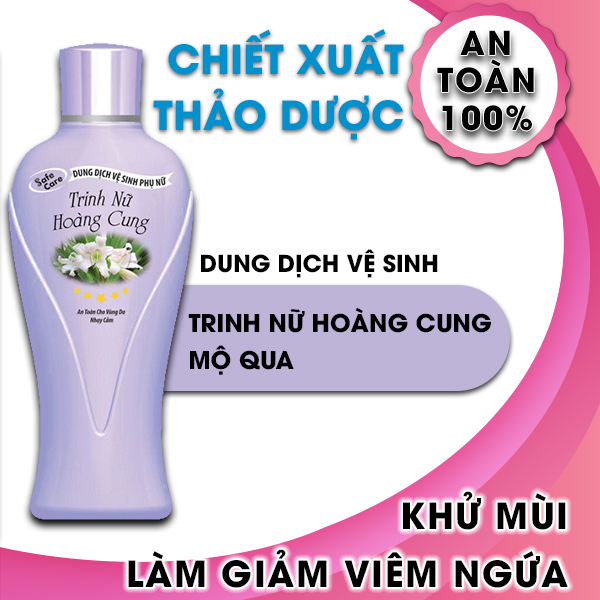 Dung dịch vệ sinh nữ khử mùi giảm viêm ngứa chiết xuất từ cây trinh nữ hoàng cung Thebol 150g