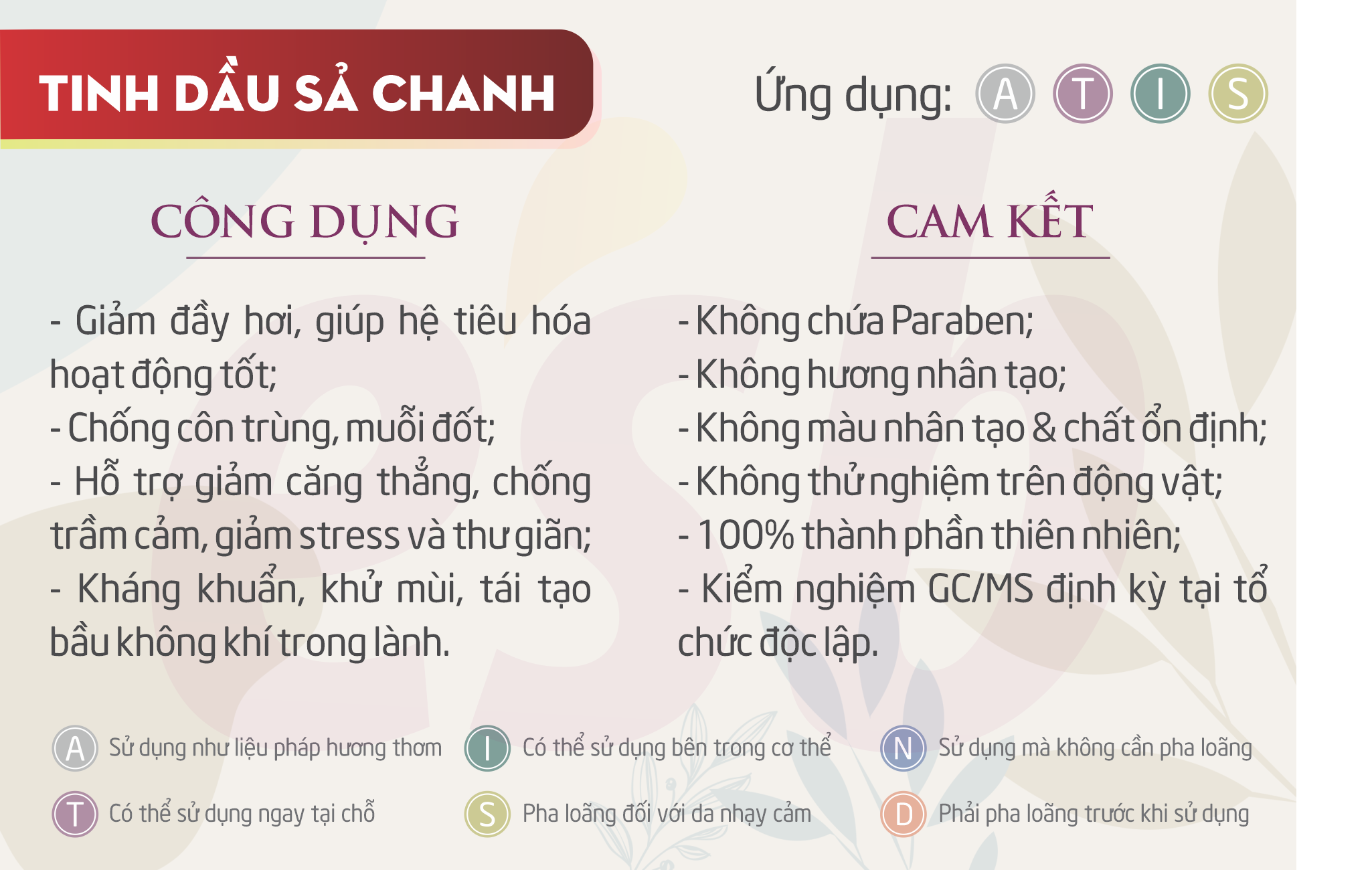 Tinh dầu thiên nhiên Sả Chanh - Essenbee - 30ml - Giúp thư giãn tinh thần, giảm stress, xua đuổi côn trùng và muỗi, an toàn cho trẻ em