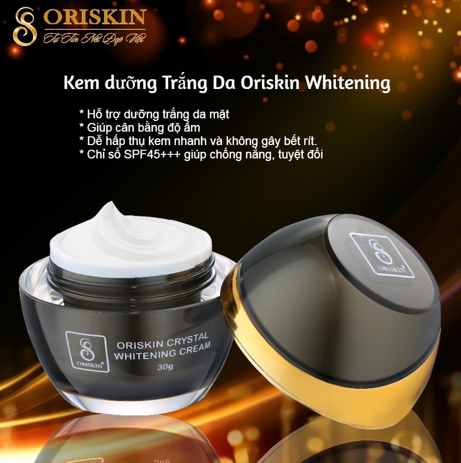 Kem Dưỡng Trắng Dưỡng Ẩm Da Ngày Đêm Crystal Clear Whitening Cream Oriskin