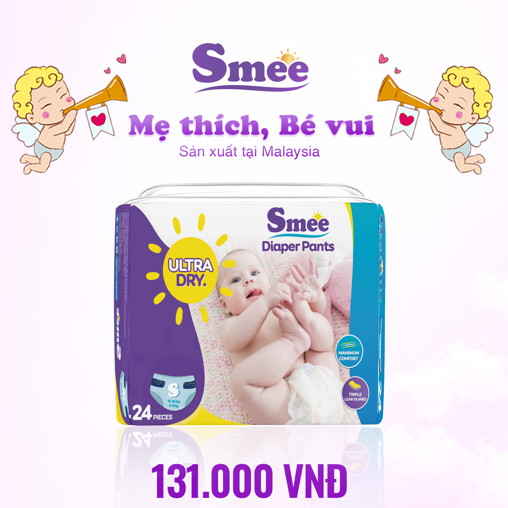 Tã quần SMEE cho bé S24 (Size S)