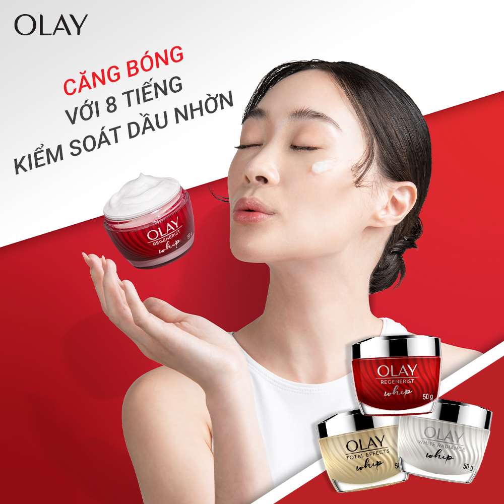 Kem Dưỡng Trắng Da OLAY White Radiance Whip Active Moisturizer 50g