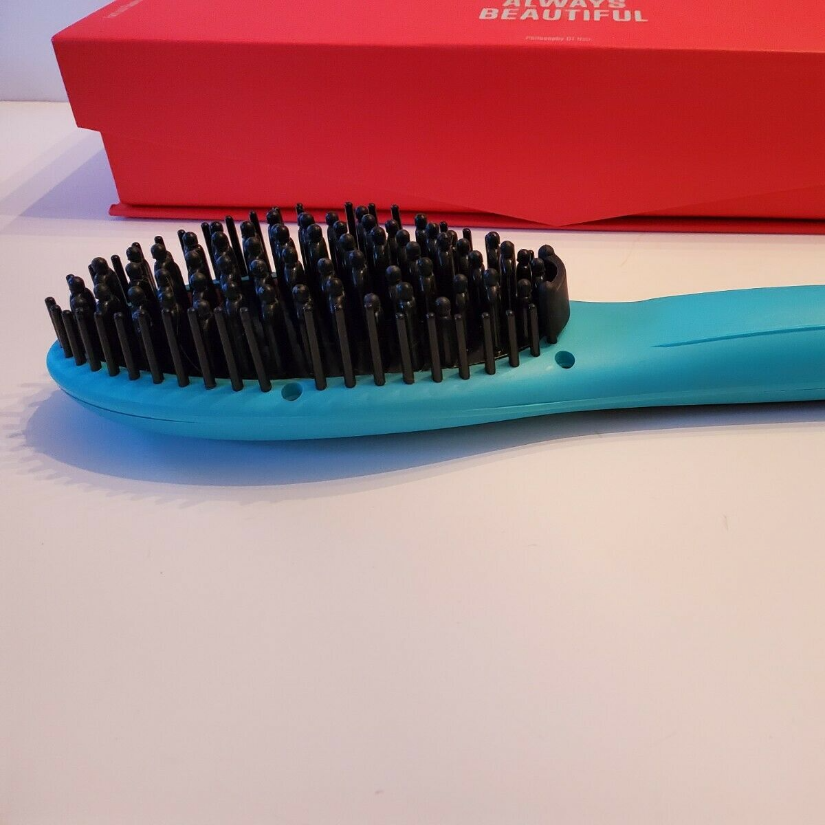 Lược Điện Tạo Kiểu Tóc PYT Thermal Styling Brush - Màu Xanh - Có Thể Duỗi Và Làm Phồng Chân Tóc Với Công Nghệ Ion Âm Và Nhiệt Hồng Ngoại Xa