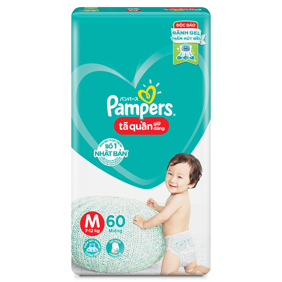 Tã/ Bỉm Quần PAMPERS Giữ Dáng Gói Đại Size M/ L/ XL / XXL , Chống Xệ