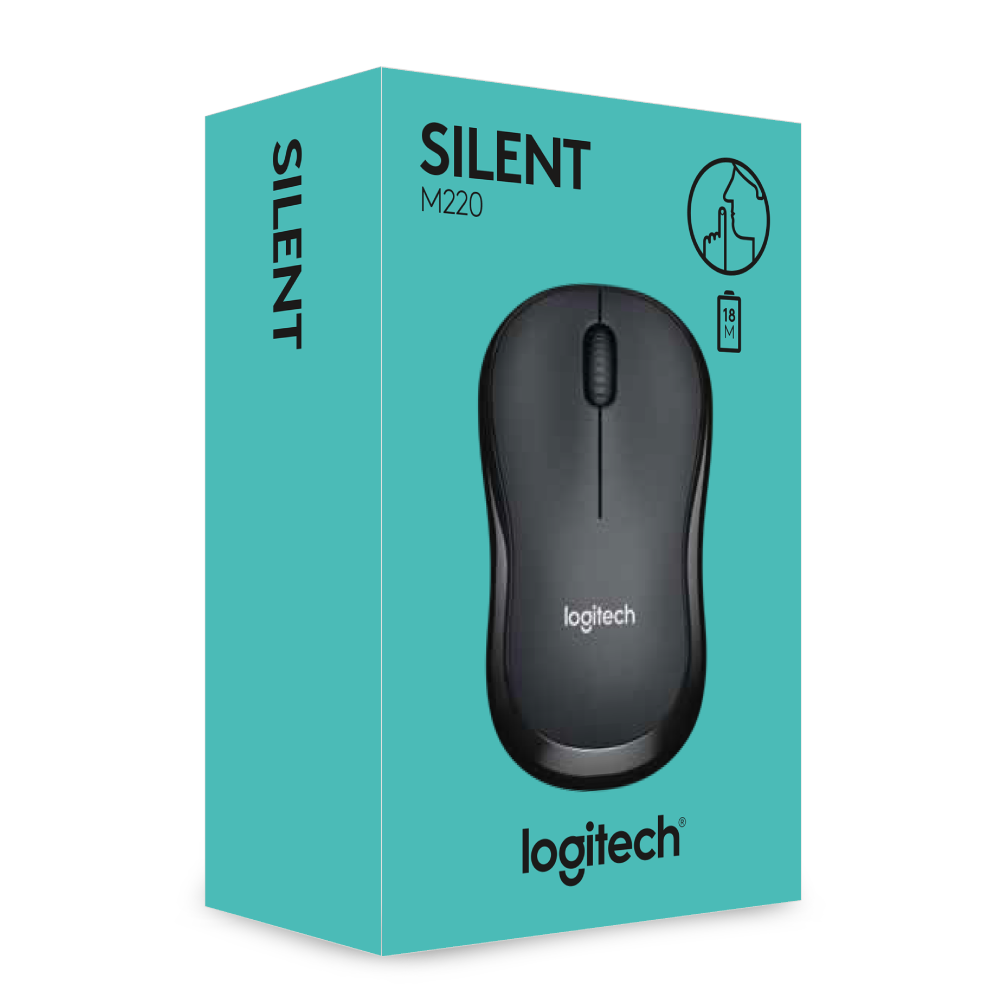 Chuột không dây Logitech M220 Silent - Hàng chính hãng